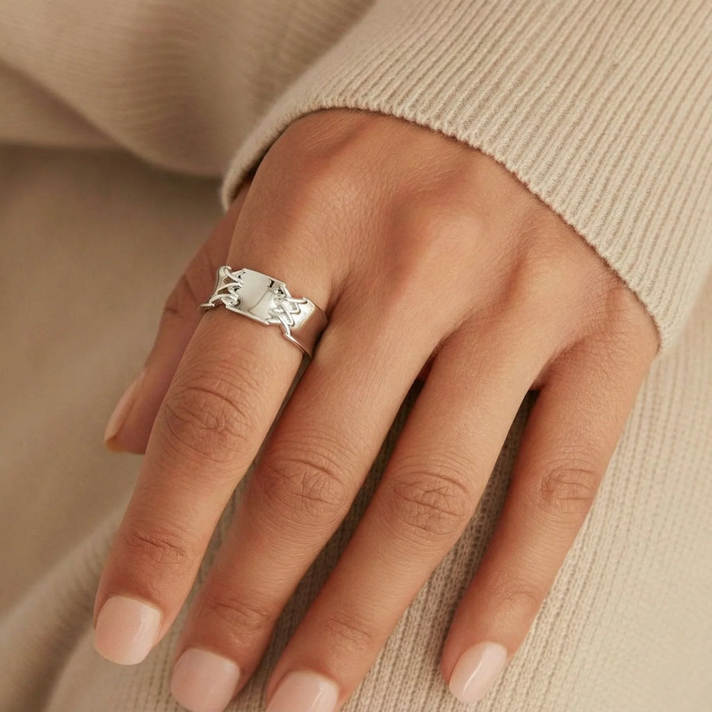 Chain Bridge Cuff Ring